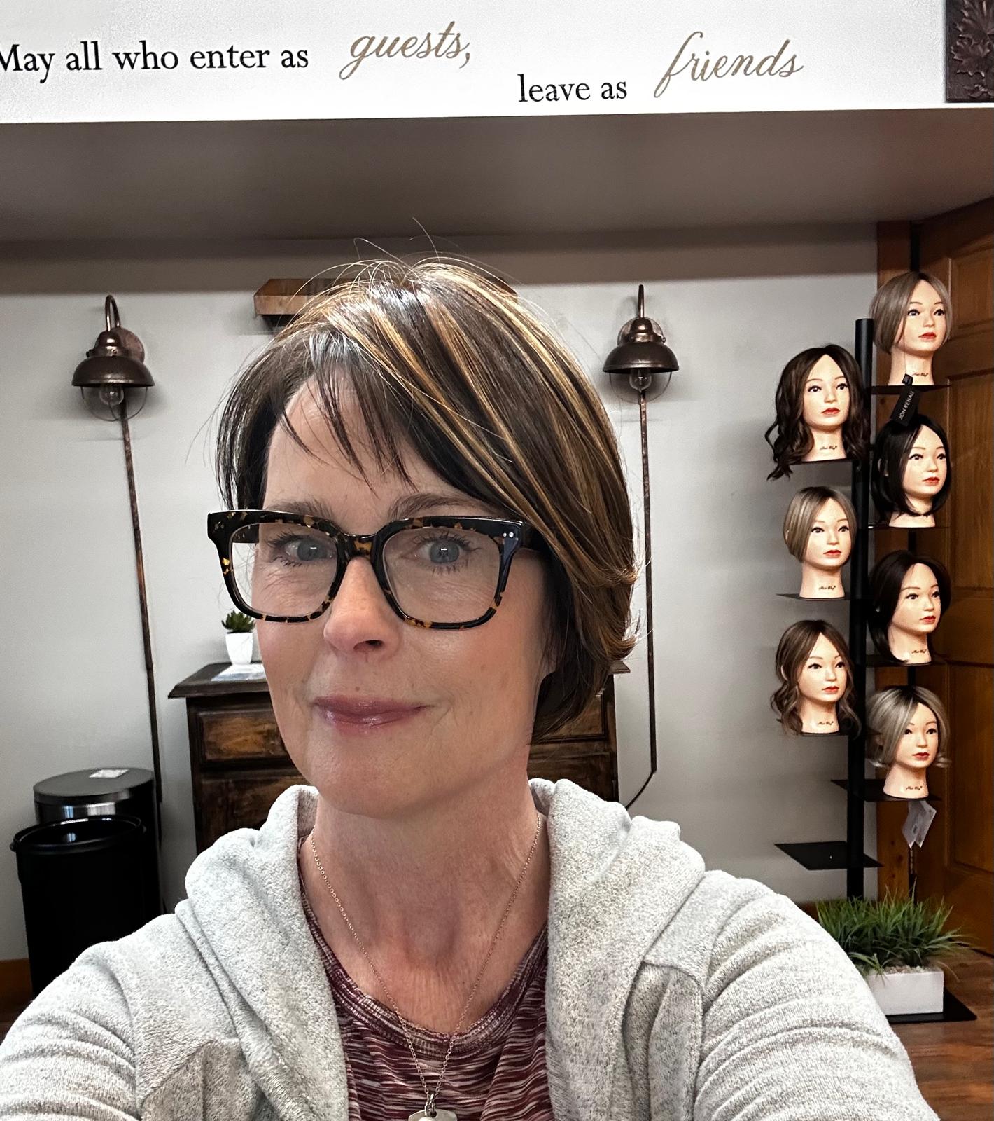 After topper — added highlights and fullness