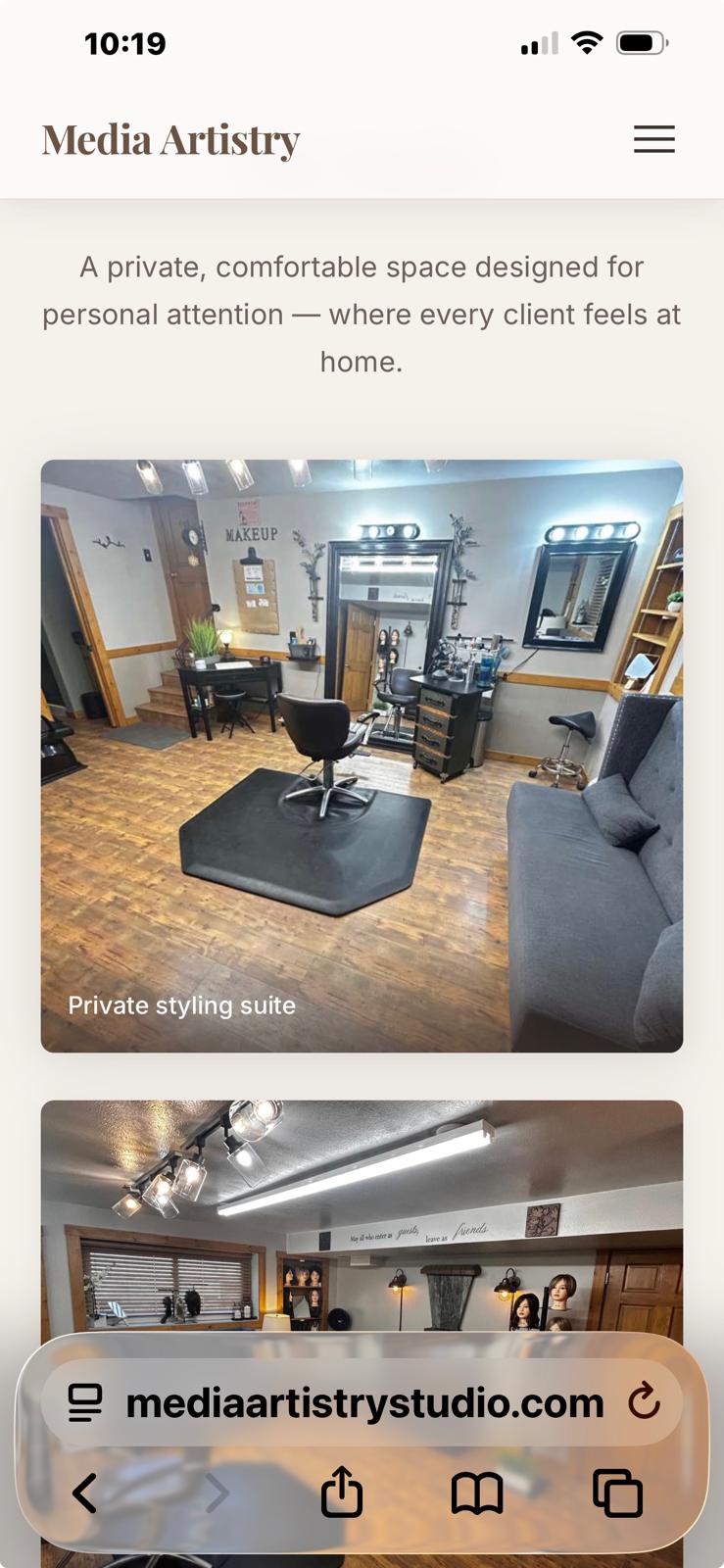 Media Artistry salon interior